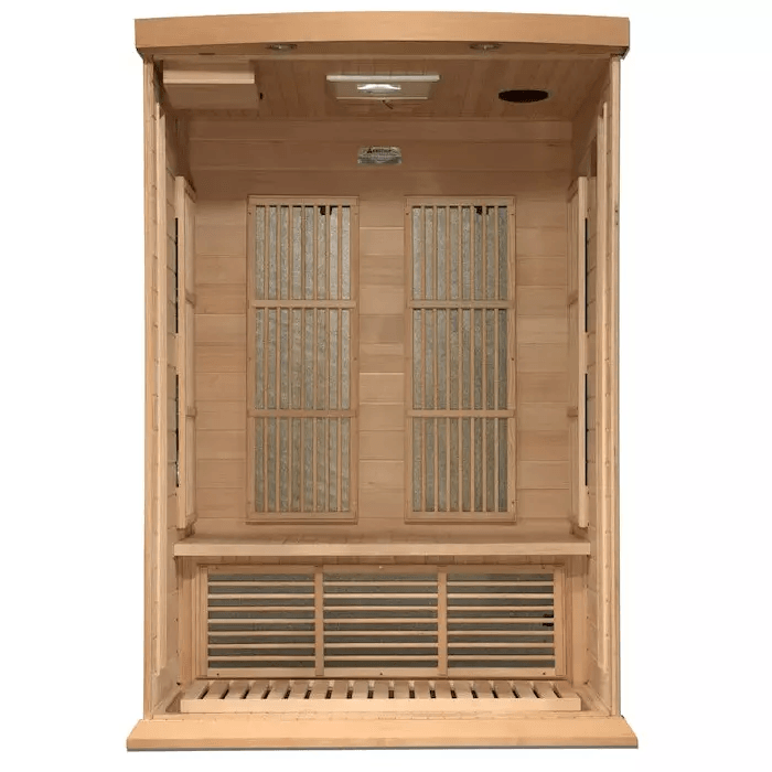 Maxxus 2-Person Near Zero EMF FAR Indoor Infrared Sauna + Red Light Therapy | MX-K206-01-ZF