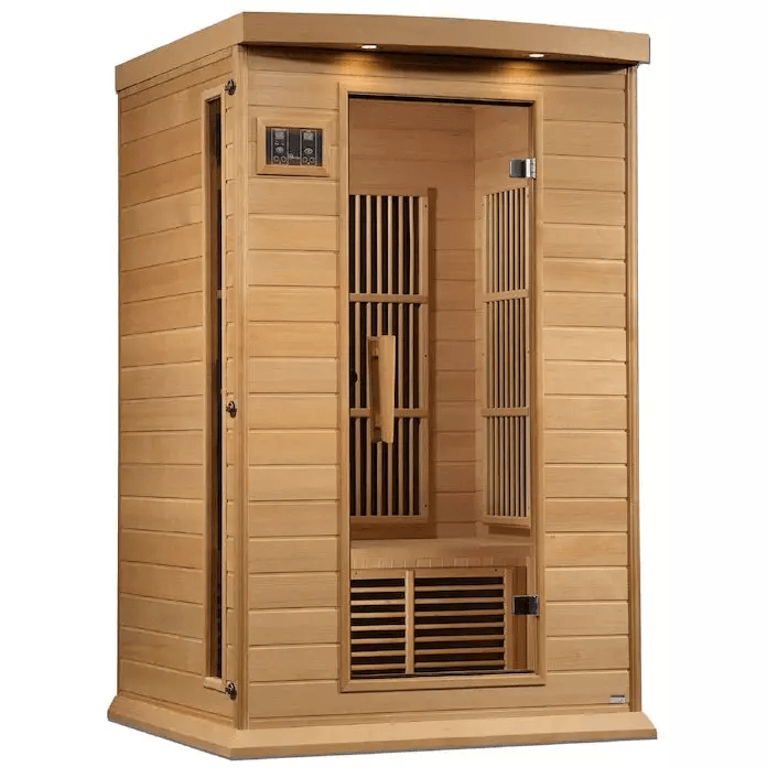 Maxxus 2-Person Near Zero EMF FAR Indoor Infrared Sauna + Red Light Therapy | MX-K206-01-ZF