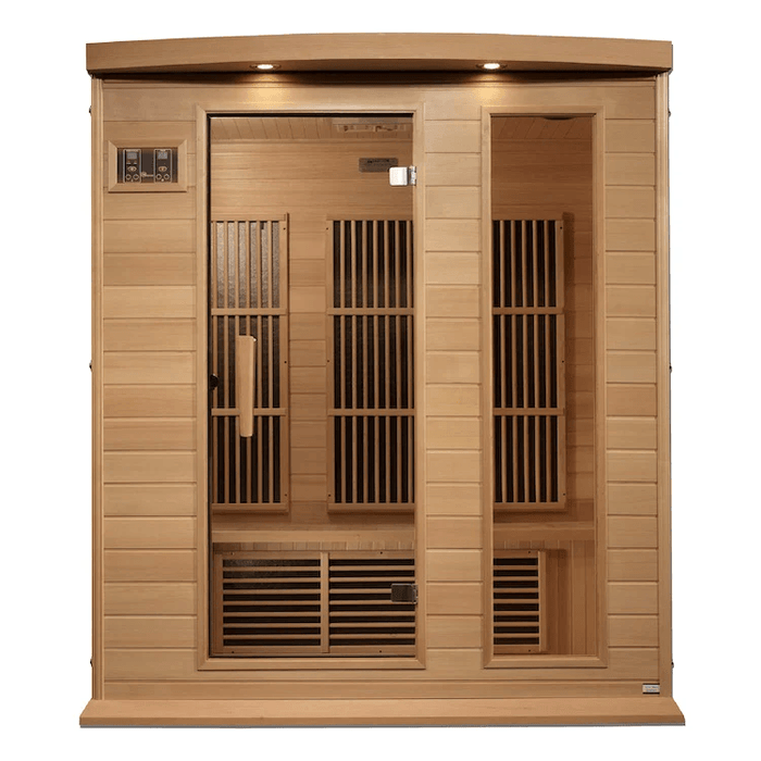 Maxxus 3-Person Near Zero EMF FAR Indoor Infrared Sauna + Red Light Therapy | MX-K306-01-ZF