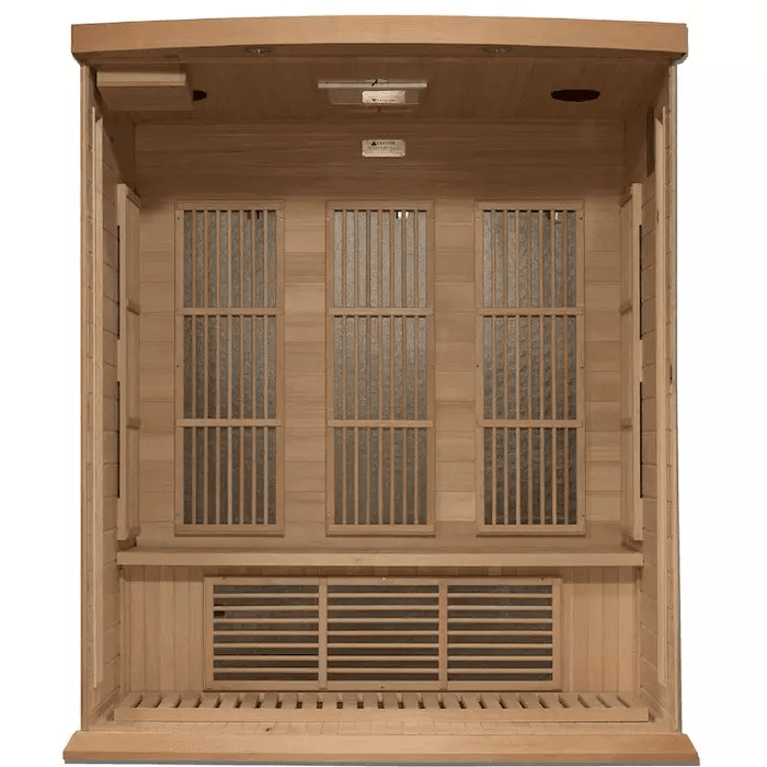 Maxxus 3-Person Near Zero EMF FAR Indoor Infrared Sauna + Red Light Therapy | MX-K306-01-ZF