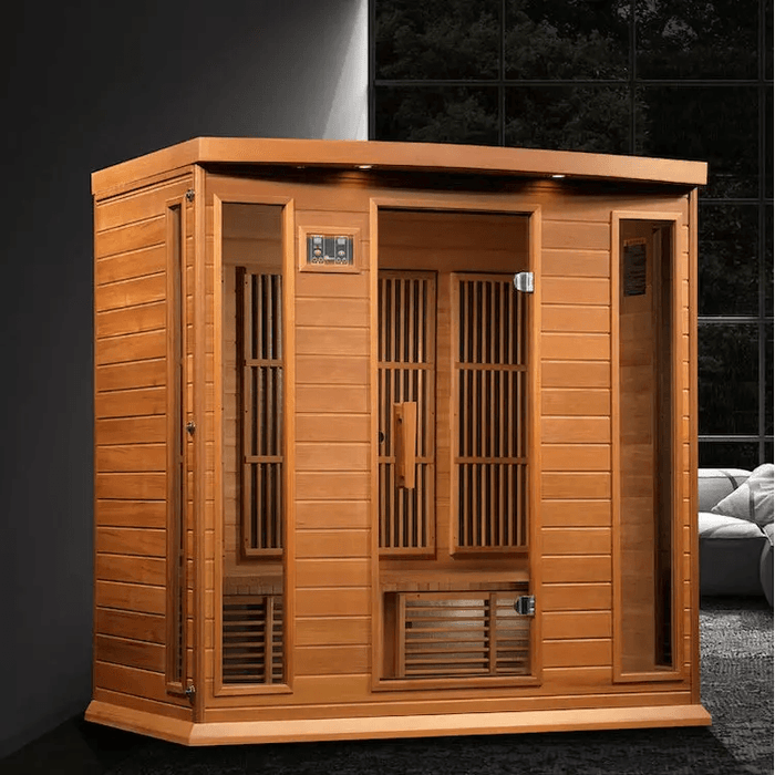 Maxxus 4-Person Near Zero EMF FAR Indoor Infrared Sauna + Red Light Therapy | MX-K406-01-ZF CED