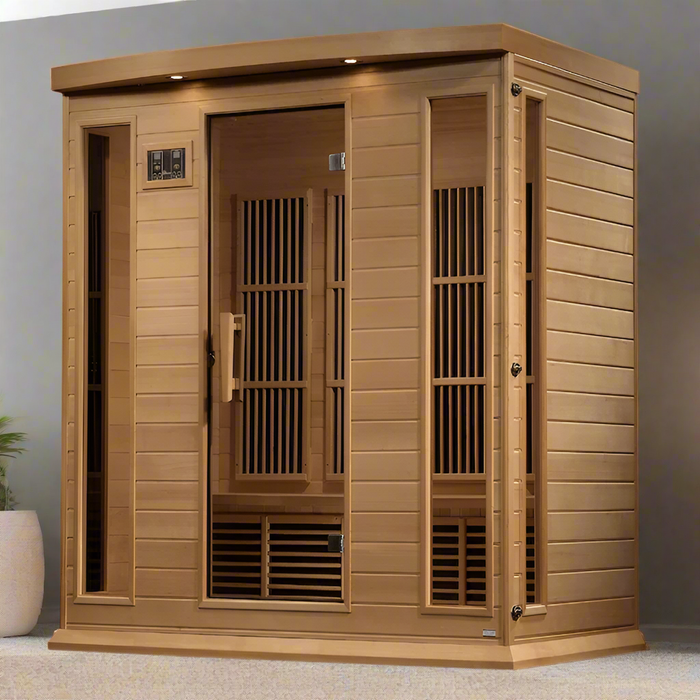 Maxxus 4-Person Near Zero EMF FAR Indoor Infrared Sauna + Red Light Therapy | MX-K406-01-ZF