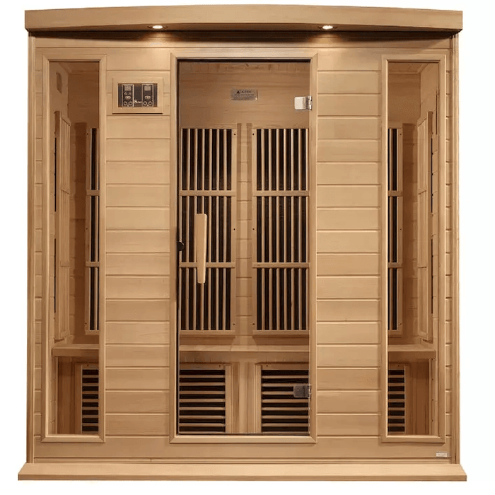 Maxxus 4-Person Near Zero EMF FAR Indoor Infrared Sauna + Red Light Therapy | MX-K406-01-ZF