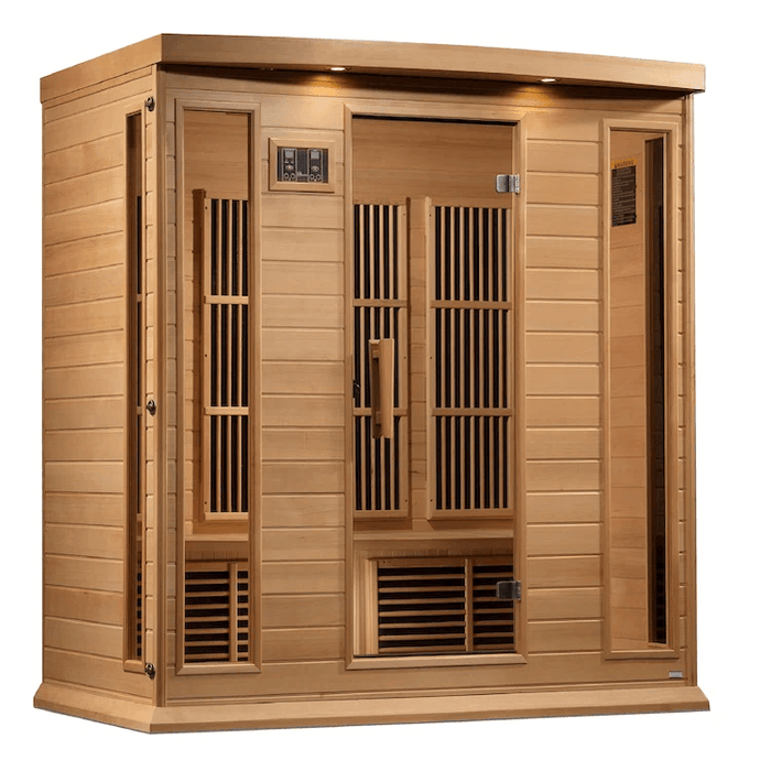 Maxxus 4-Person Near Zero EMF FAR Indoor Infrared Sauna + Red Light Therapy | MX-K406-01-ZF