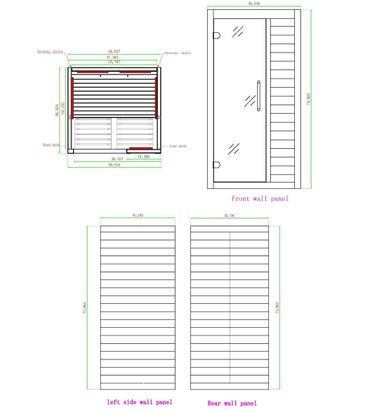 Maxxus S-Line 1-Person Ultra Low EMF FAR Indoor Infrared Sauna + Red Light Therapy | MX-S106-01 ELITE