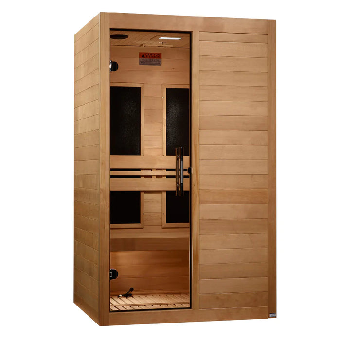 Maxxus S-Line 2-Person Ultra Low EMF FAR Indoor Infrared Sauna + Red Light Therapy | MX-S206-01 ELITE