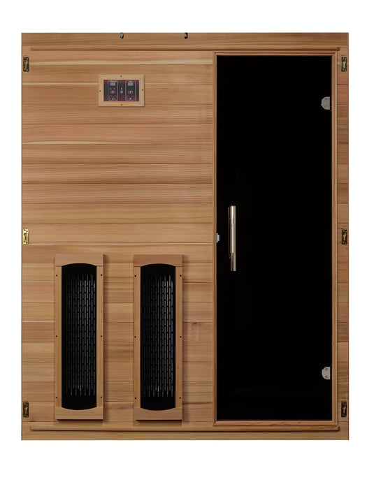 Maxxus S-Line 3-Person Full Spectrum Near Zero EMF Indoor Infrared Sauna + Red Light Therapy | MX-S306-01-FS-PC