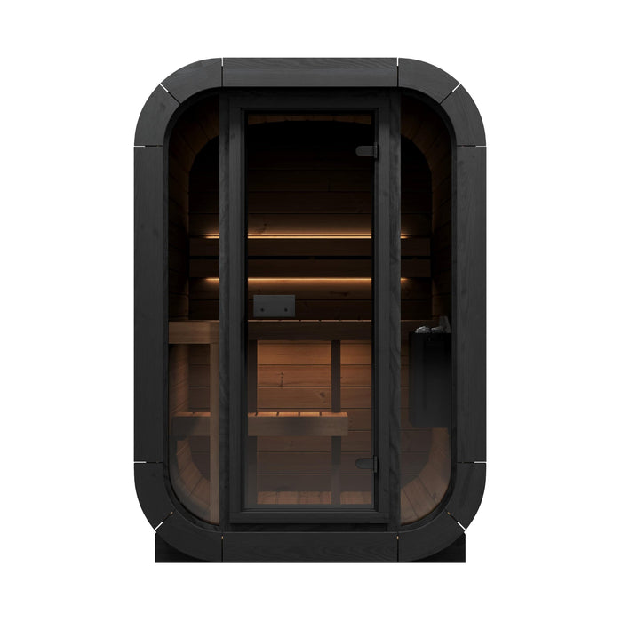 SaunaLife 2 Person 4.2' Long Outdoor Traditional Cube Sauna | Model CL3G
