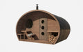 SaunaLife 8 Person G11 Outdoor Traditional Barrel Sauna with Changeroom Saunalife