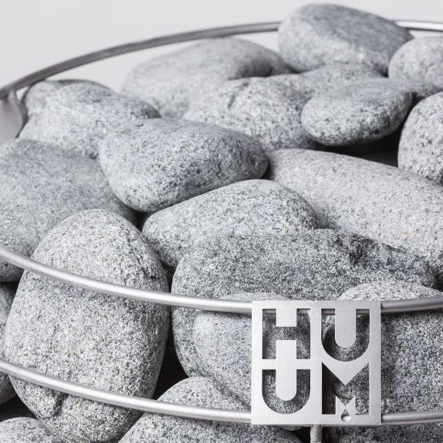 HUUM Rounded Olivine Sauna Heater Stones 2-4" / 33lbs | H30991002