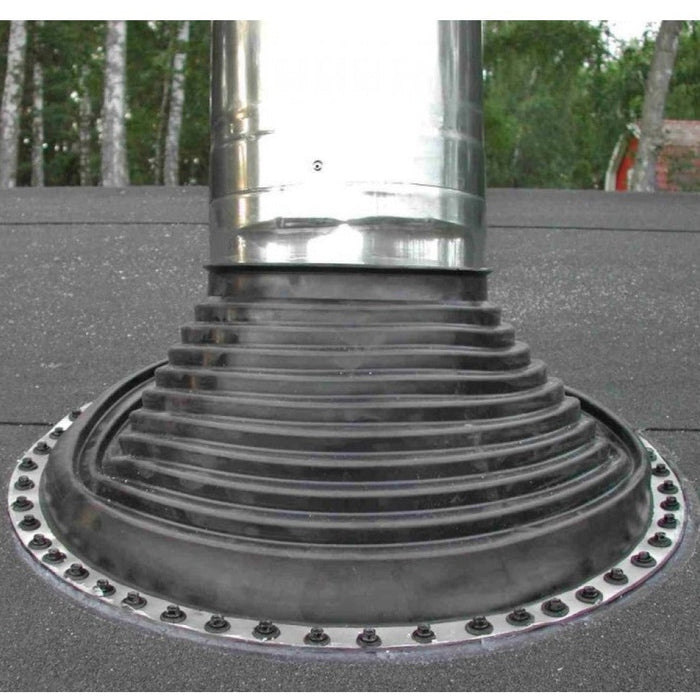 Harvia Sauna Stove Chimney Kit for Flat/Barrel Roof-Black | WHP1000500M