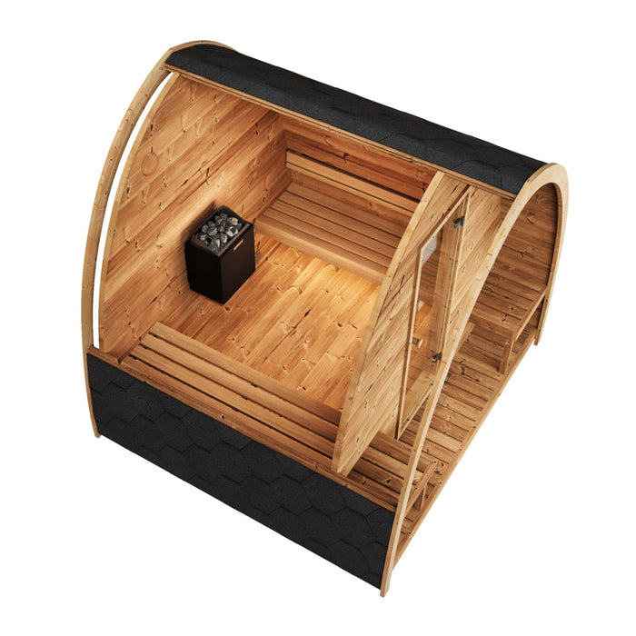 SaunaLife 4-Person Outdoor Traditional Pod Sauna | Model G3