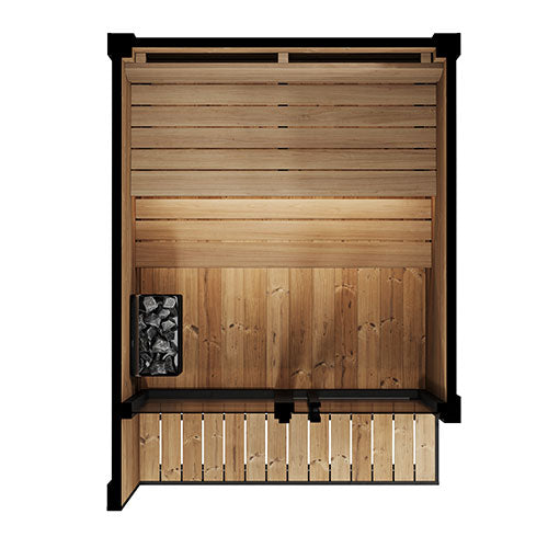 SaunaLife 4 Person Outdoor Traditional Sauna | Model GL4