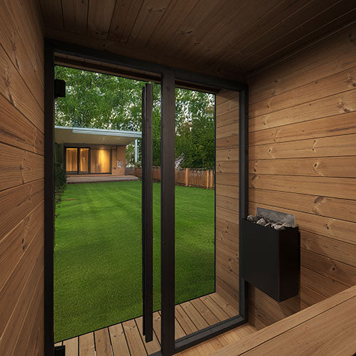 SaunaLife 4 Person Outdoor Traditional Sauna | Model GL4