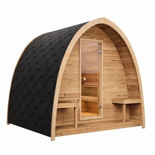 SaunaLife 4 Person G3 Outdoor Traditional Pod Sauna Saunalife