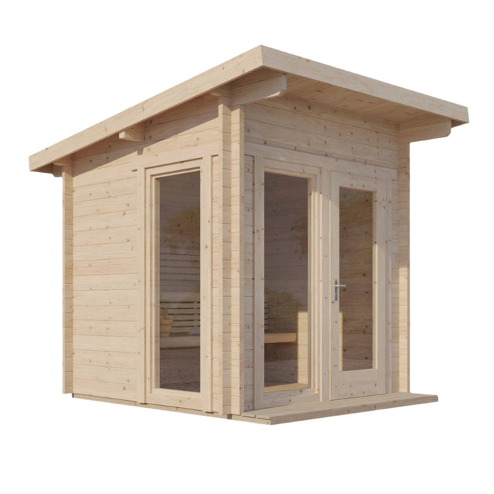 SaunaLife 6-Person Outdoor Traditional Cabin Sauna | Model G4