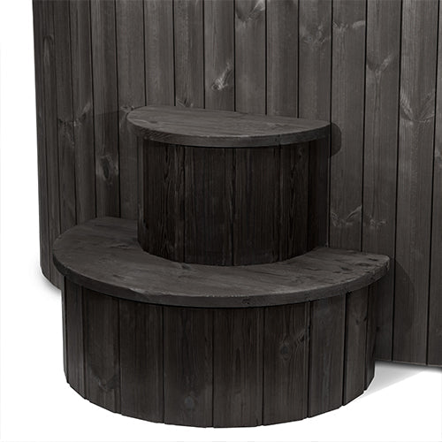 SaunaLife 2-Person Black Thermo-Pine Cold/Hot Plunge Tub w/ Water Chiller/Heater | Model S2B
