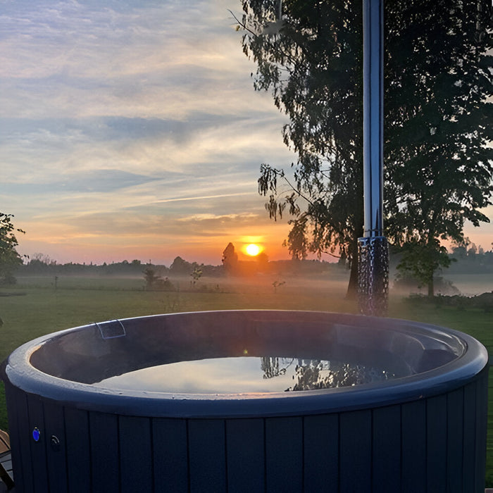 SaunaLife 6-Person Wood-Fired Hot Tub | Model S4B/S4N