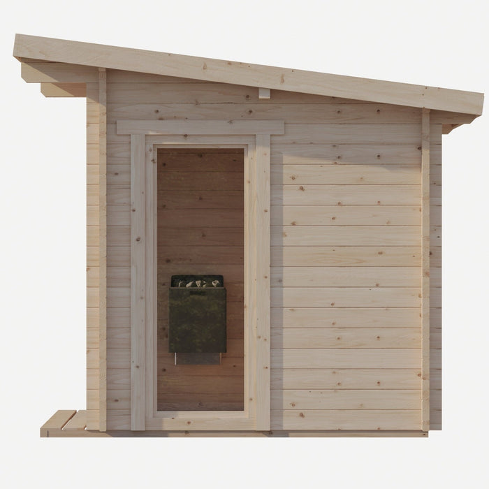 SaunaLife 6-Person Outdoor Traditional Cabin Sauna | Model G4