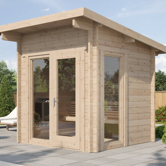 SaunaLife 6-Person Outdoor Traditional Cabin Sauna | Model G4