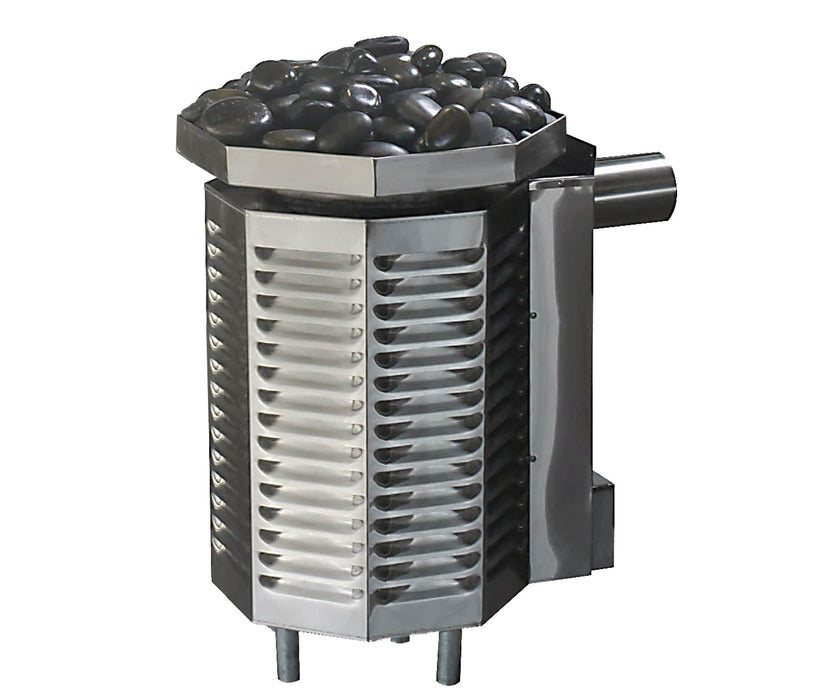 Dundalk Georgian Outdoor Cabin Sauna Kit w/ Scandia Gas Sauna Heater (Propane/Natural Gas)
