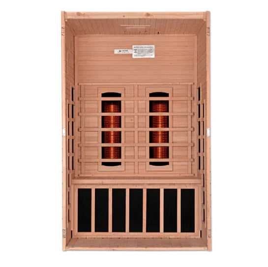 Dynamic Santiago 2-Person Full Spectrum Near Zero EMF Indoor Infrared Sauna + Red Light Therapy | DYN-6209-03 FS