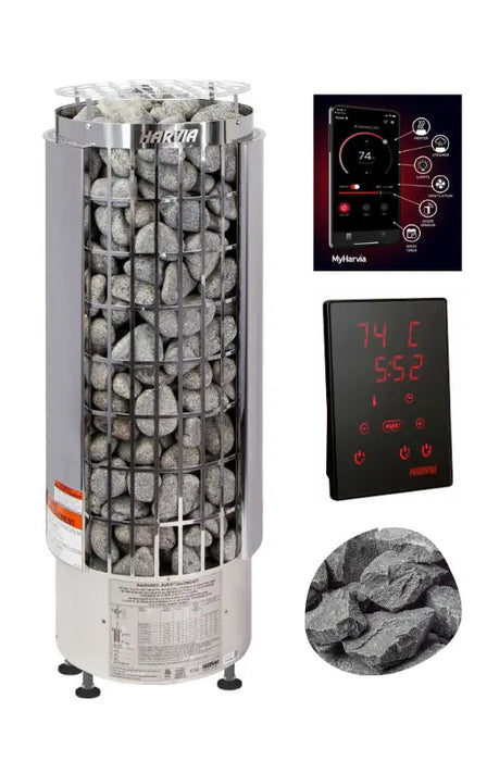 Harvia Cilindro PC110E Sauna Heater Package Harvia