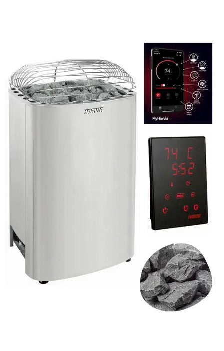 Harvia Club K12.5G Sauna Heater Package Harvia