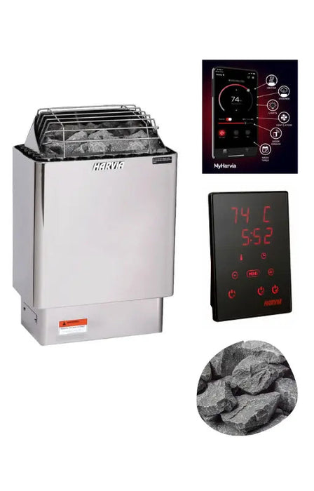 Harvia KIP30W Electric Sauna Heater Package Harvia