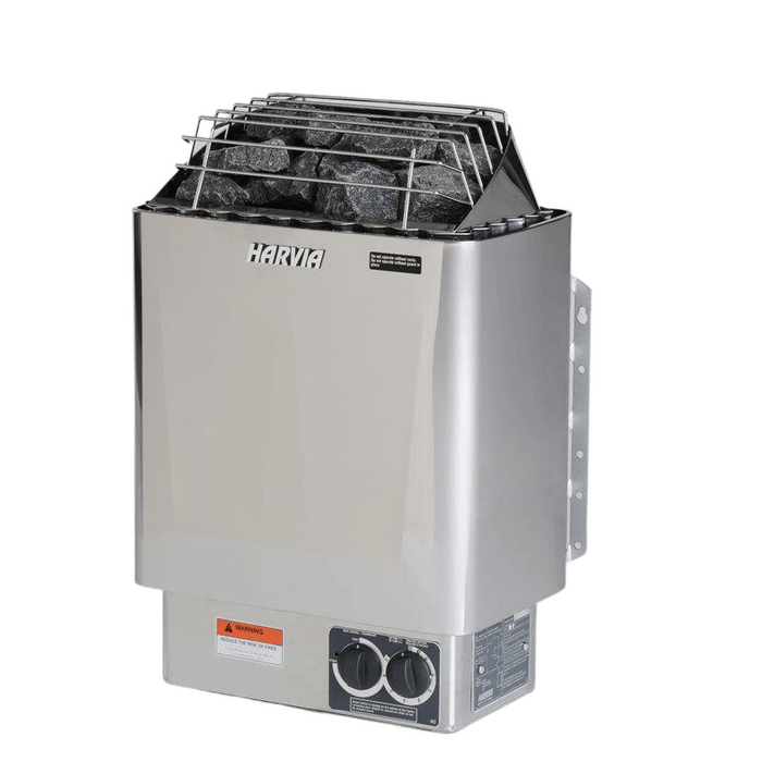 Harvia KIP 240V Electric Sauna Heater w/ Built-In Knob Controls 4.5/6/8kW