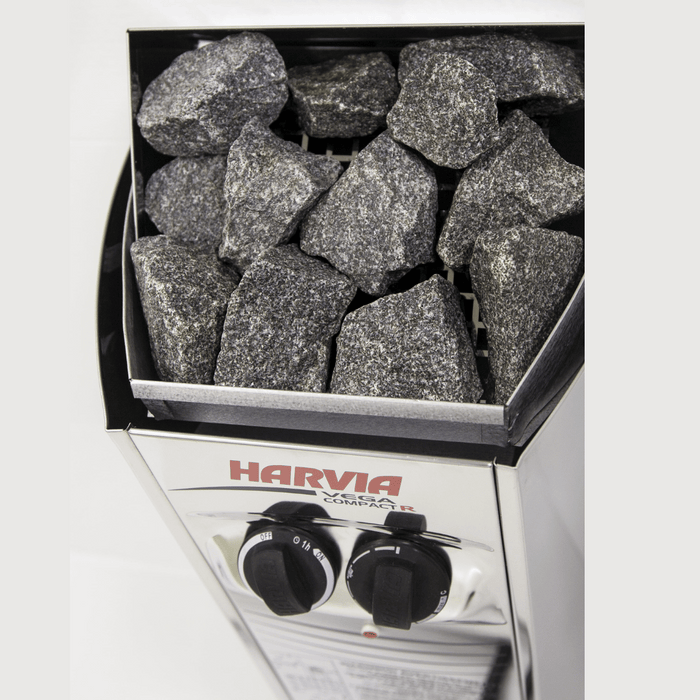 Harvia Vega Compact 120V/240V Electric Sauna Heater w/ Built-In Knob Controls - 1.9/3.5kW
