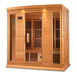 Maxxus 4 Person Low EMF FAR Infrared Sauna Canadian Hemlock | MX-K406-01 Golden Designs