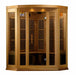 Maxxus 3 Person Capacity Corner Low EMF Far Infrared Sauna Canadian Red Cedar | MX-K356-01 Golden Designs