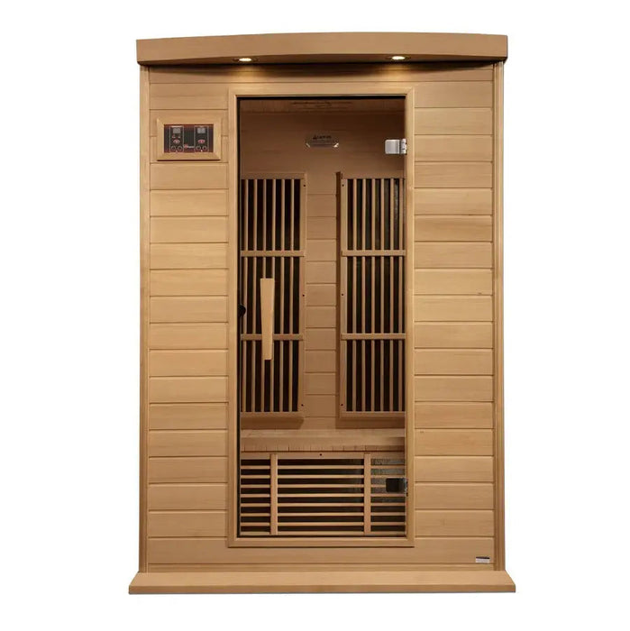 Maxxus 2-Person Near Zero EMF FAR Infrared Sauna | MX-K206-01-ZF HEM Golden Designs