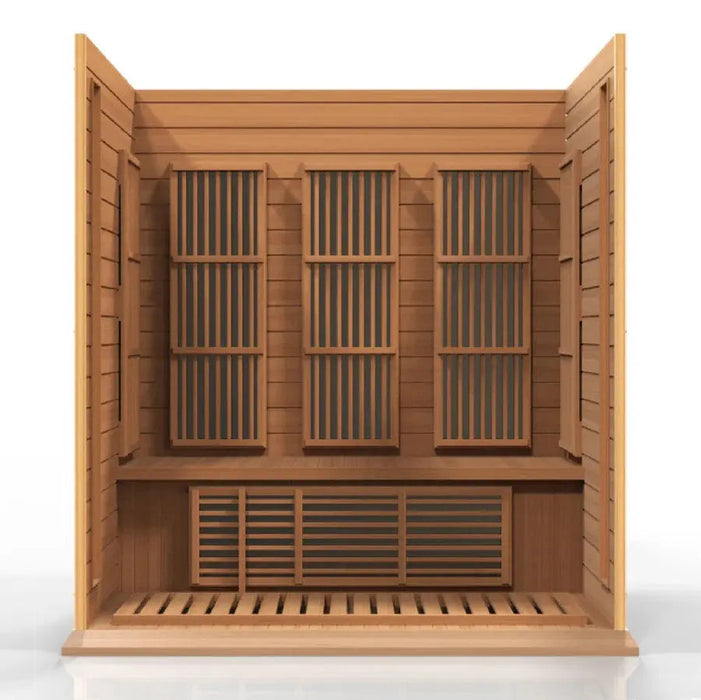 Maxxus Montilemar Edition 3-Person Near Zero EMF FAR Infrared Sauna | MX-K306-01-ZF CED Golden Designs