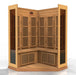 Maxxus 3-Person Avignon Edition Corner Near Zero EMF FAR Infrared Sauna | MX-K356-01-ZF-CED Golden Designs