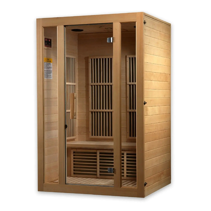 Maxxus Seattle 2 Person Near Zero EMF FAR Infrared Sauna | MX-J206-01-ZF Golden Designs