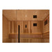 Golden Designs Copenhagen 3-Person Indoor Sauna & Harvia Traditional Electric Heater Kit | GDI-7389-02 Golden Designs