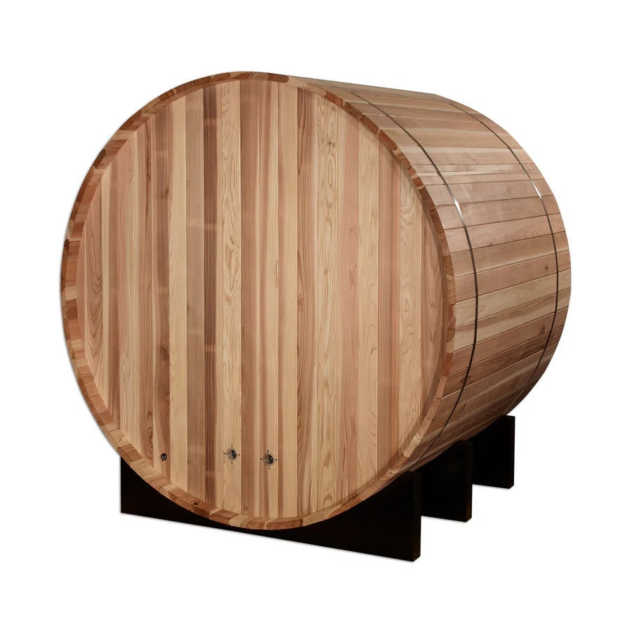 Golden Designs St. Moritz 2-Person Barrel Traditional Sauna – Pacific Cedar