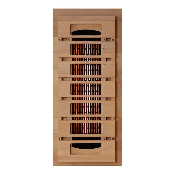 Golden Designs Reserve Edition 1-2 Person Full Spectrum Near Zero EMF FAR Infrared Sauna w/ Himalayan Salt Bar | GDI-8010-03 Golden Designs