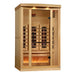 Golden Designs Reserve Edition 2-Person Full Spectrum Near Zero EMF FAR Infrared Sauna w/ Himalayan Salt Bar | GDI-8020-03 Golden Designs