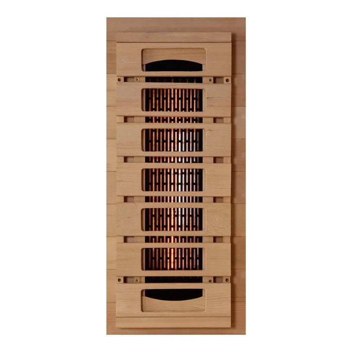 Golden Designs Reserve Edition 3-Person Full Spectrum Near Zero EMF FAR Infrared Sauna with Himalayan Salt Bar | GDI-8030-03 Golden Designs