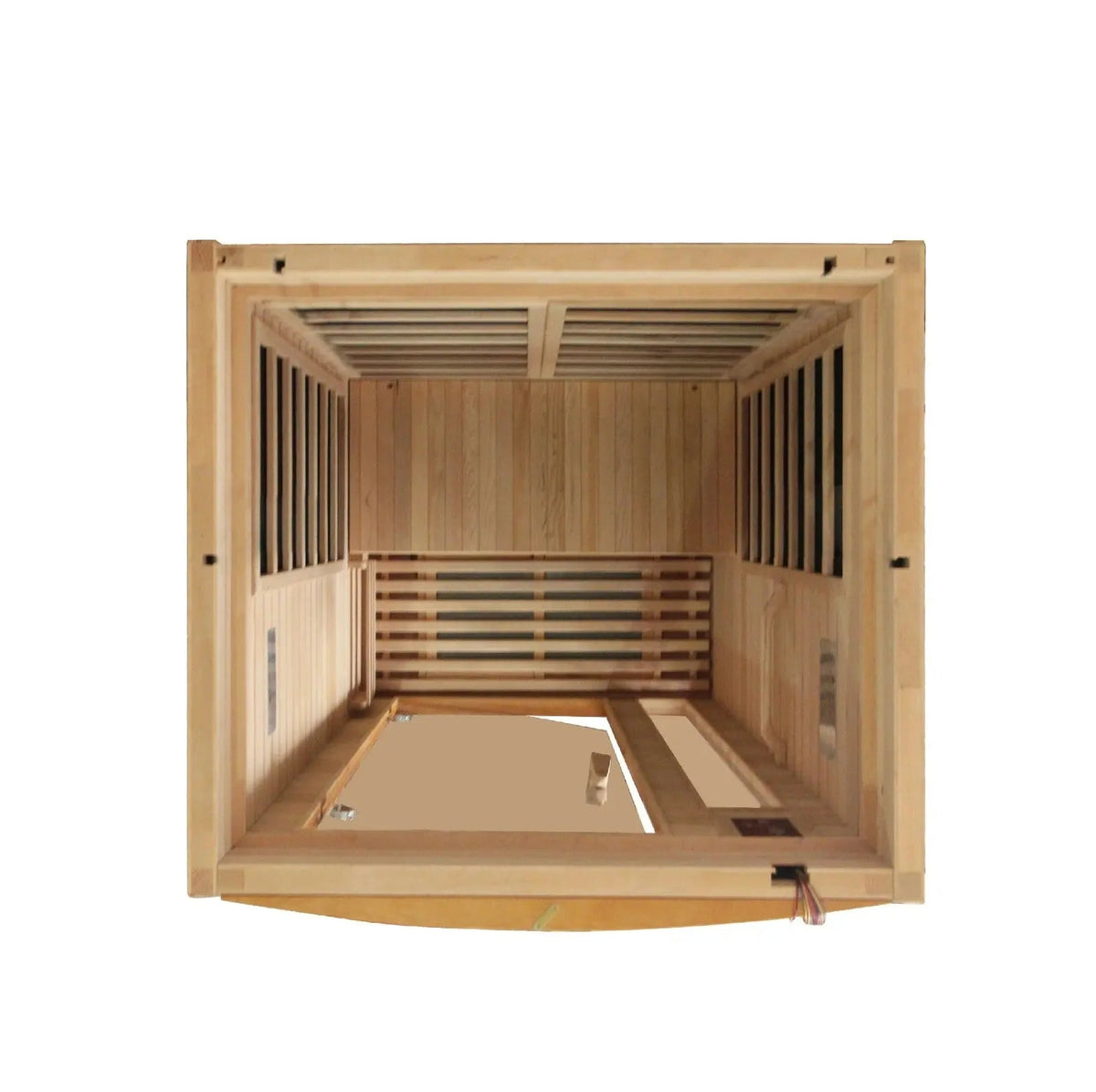 Golden Designs Dynamic Barcelona 1–2 Person Low EMF Far Infrared Sauna – Canadian Hemlock