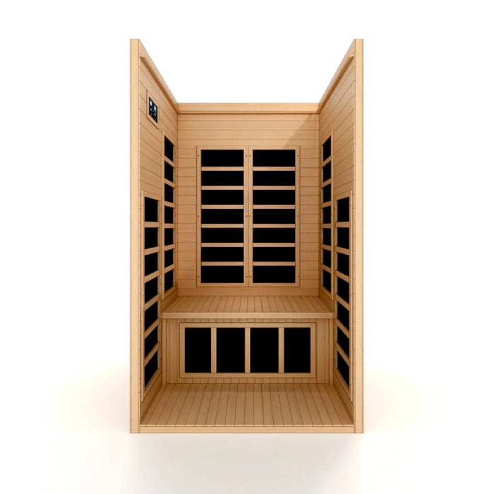 Dynamic Gracia 1-2-person Low EMF FAR Infrared Sauna | DYN-6119-01 Golden Designs