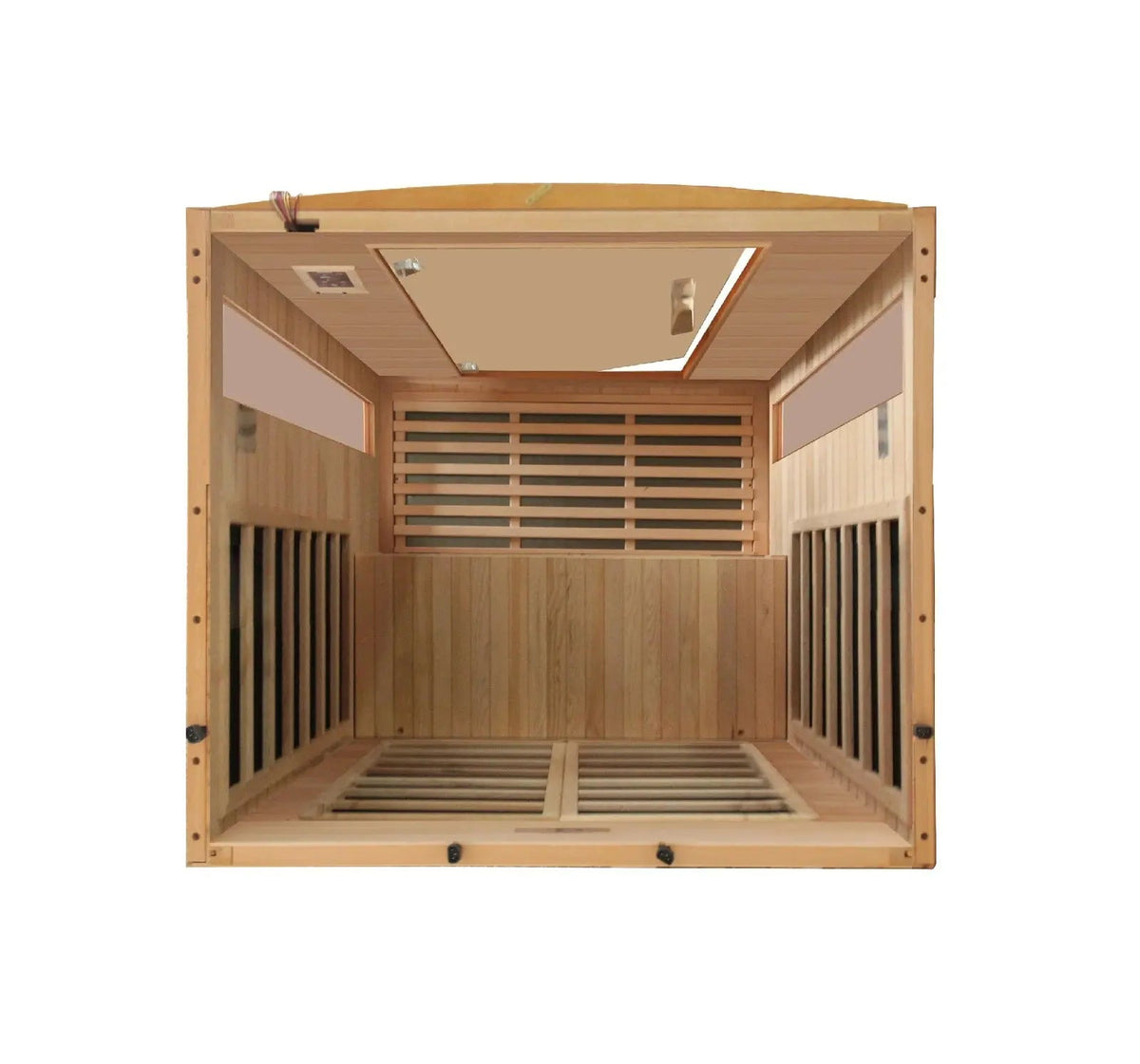 Golden Designs Dynamic Versailles 2-Person Low EMF Far Infrared Sauna – Canadian Hemlock