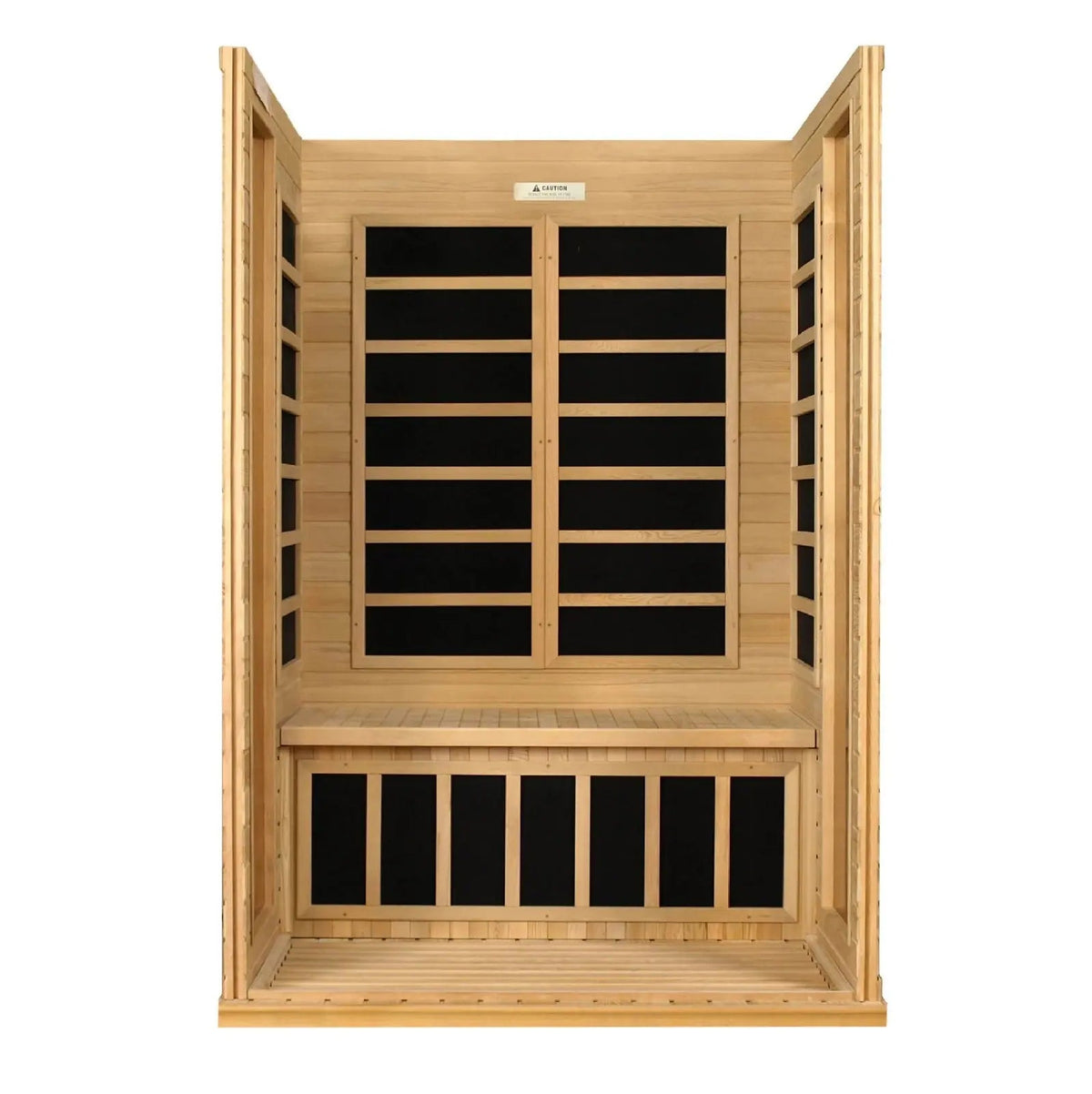 Golden Designs Dynamic Versailles 2-Person Low EMF Far Infrared Sauna – Canadian Hemlock