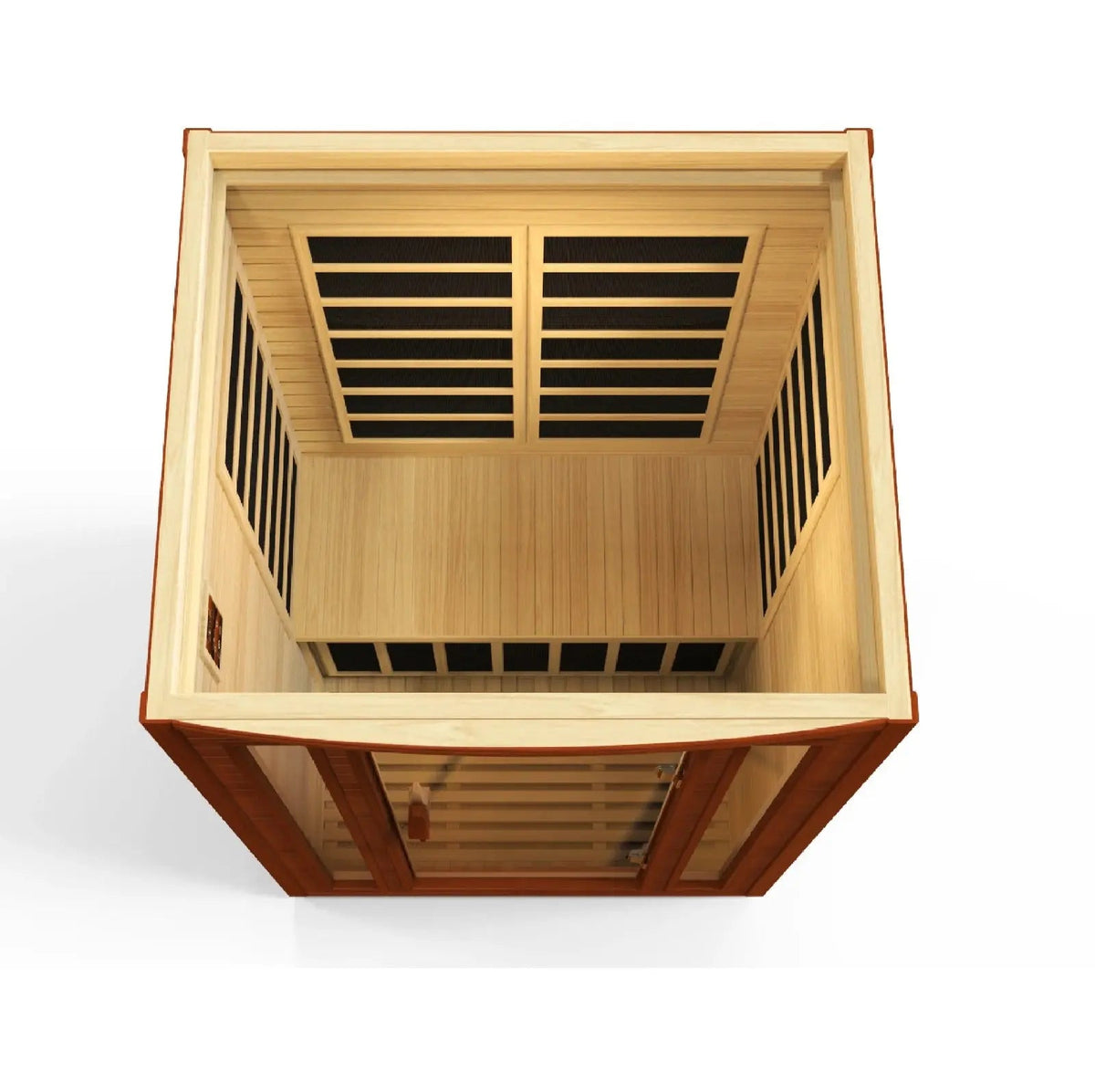 Golden Designs Dynamic San Marino Elite 2-Person Ultra Low EMF Far Infrared Sauna – Canadian Hemlock