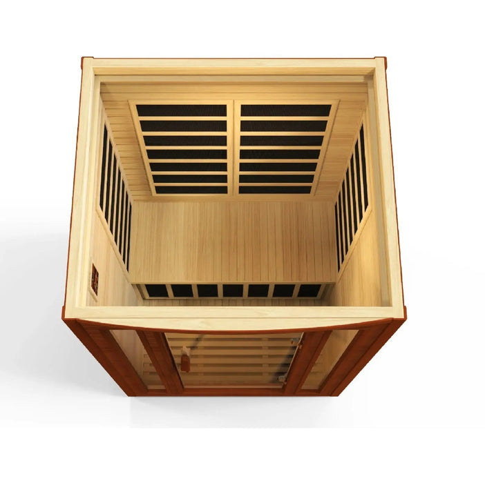 Dynamic San Marino Elite 2-person Ultra Low EMF FAR Infrared Sauna | DYN-6206-01 Elite Golden Designs