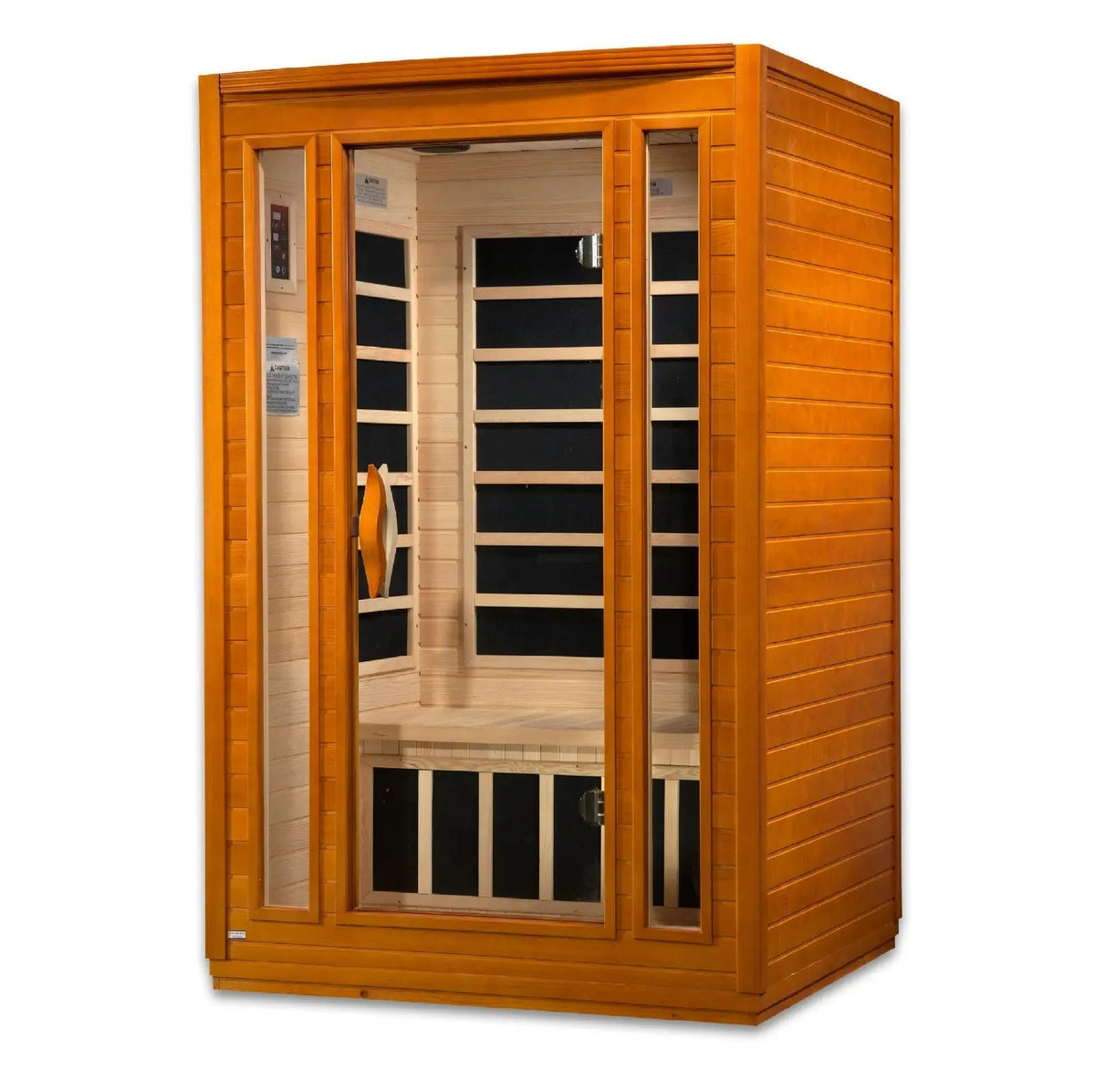 Golden Designs Dynamic San Marino Elite 2-Person Ultra Low EMF Far Infrared Sauna – Canadian Hemlock