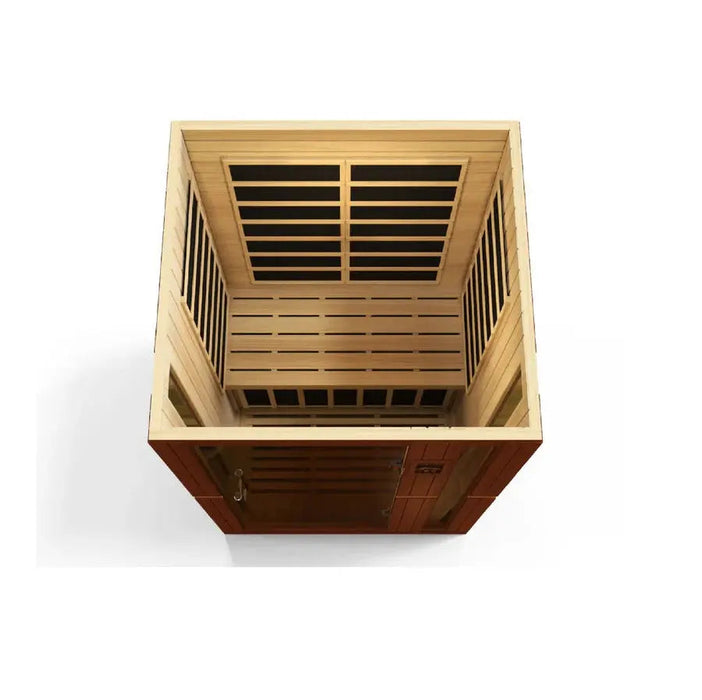 Dynamic Vittoria 2-person Low EMF FAR Infrared Sauna | DYN-6220-01 Golden Designs